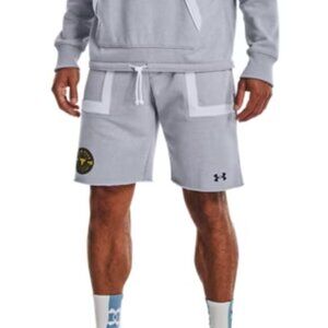 EUC Under Armour Men's Project Rock Heavyweight Terry Shorts in Gray Size M